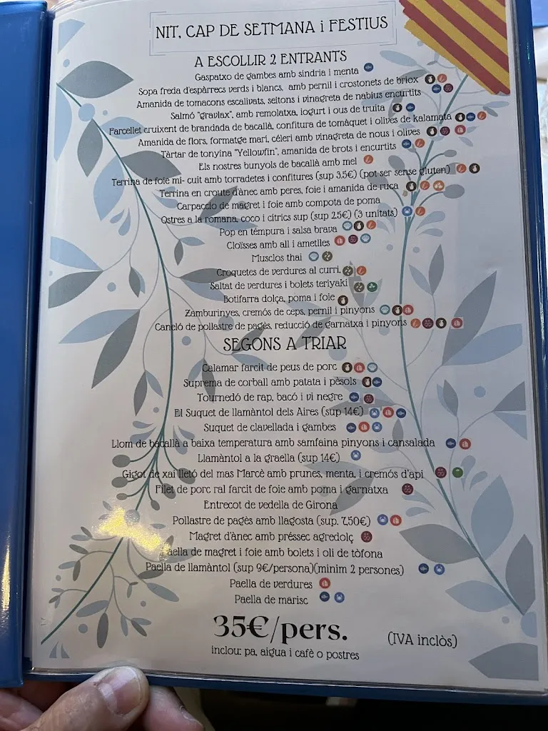 Menu_Restaurant Aires de l'Empordà_Torroella de Fluvià_immagine_2