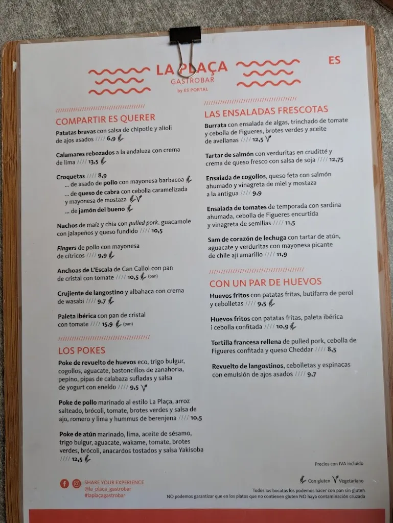 Menu_La Plaça Bar & Restaurant_Torroella de Montgrí_image_1