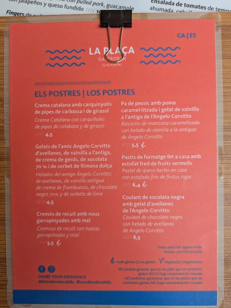 Menu_La Plaça Bar & Restaurant_Torroella de Montgrí_image_2