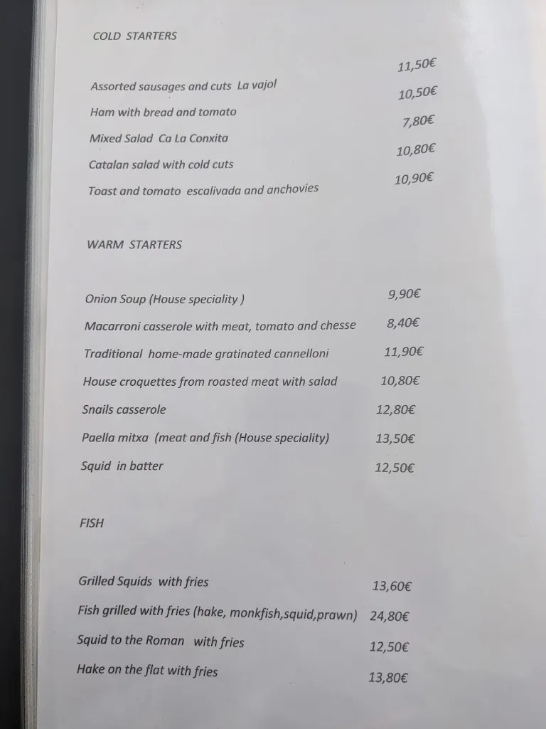 Menu_Restaurant Ca La Conxita_Vajol La_image_1