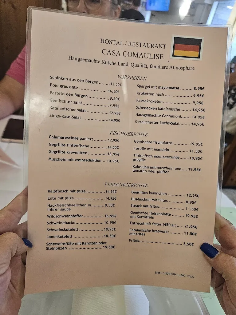 Menu_Restaurant Hostal Casa Comaulis_Vajol La_immagine_2