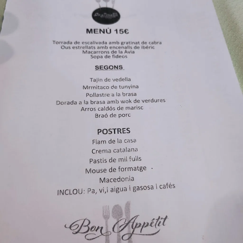 Menu_Restaurant Tina Bufet_Vall-llobrega_immagine_1