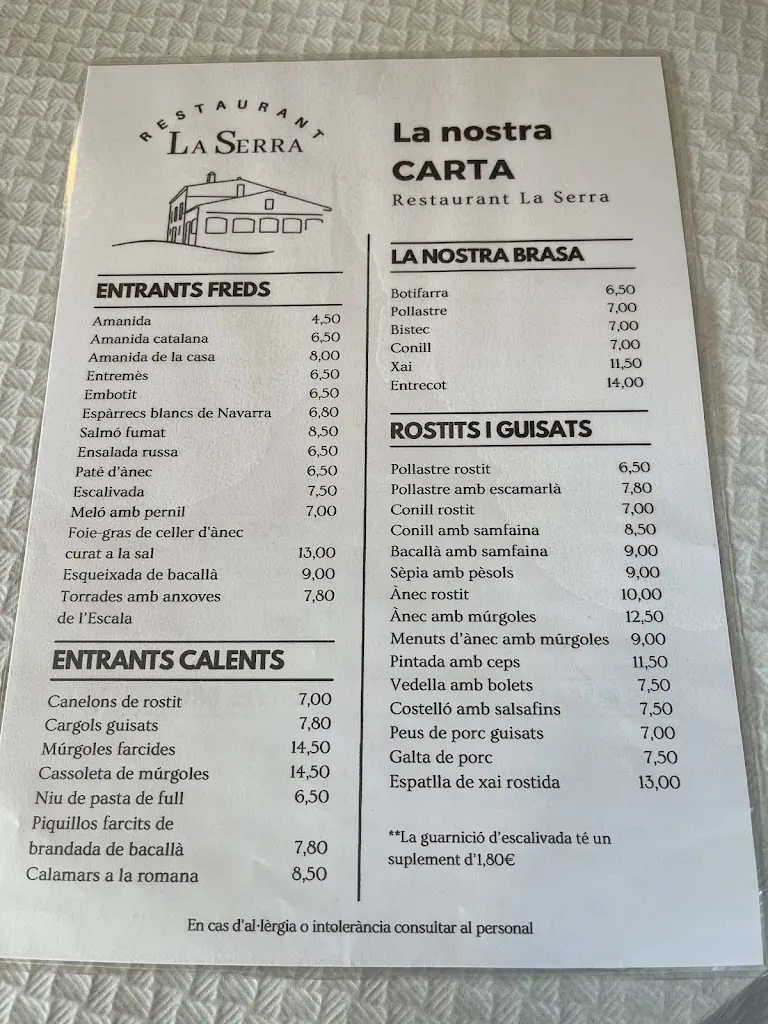 Menu_Restaurant La Serra_Vilademuls_image_3