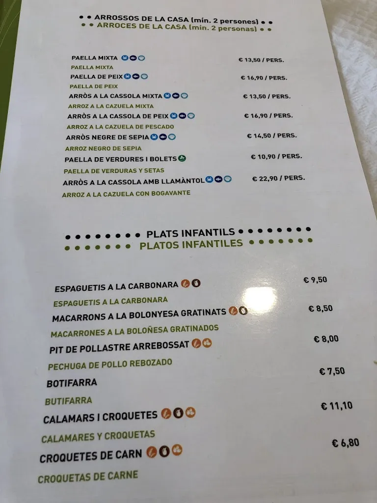 Menu_Restaurant Can Parera_Viladamat_immagine_3