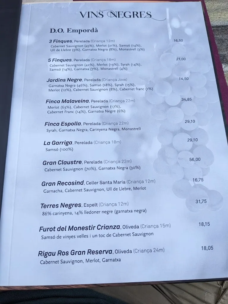 Menu_Restaurant La Muga_Vilajuïga_image_1