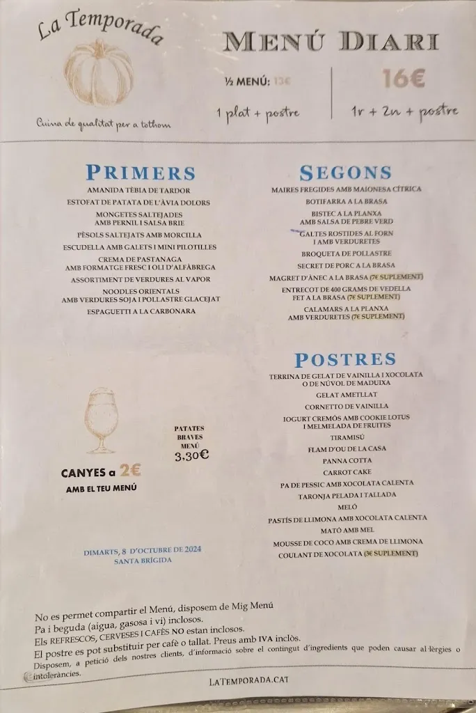 Menu_Restaurant La Temporada_Vilablareix_image_2
