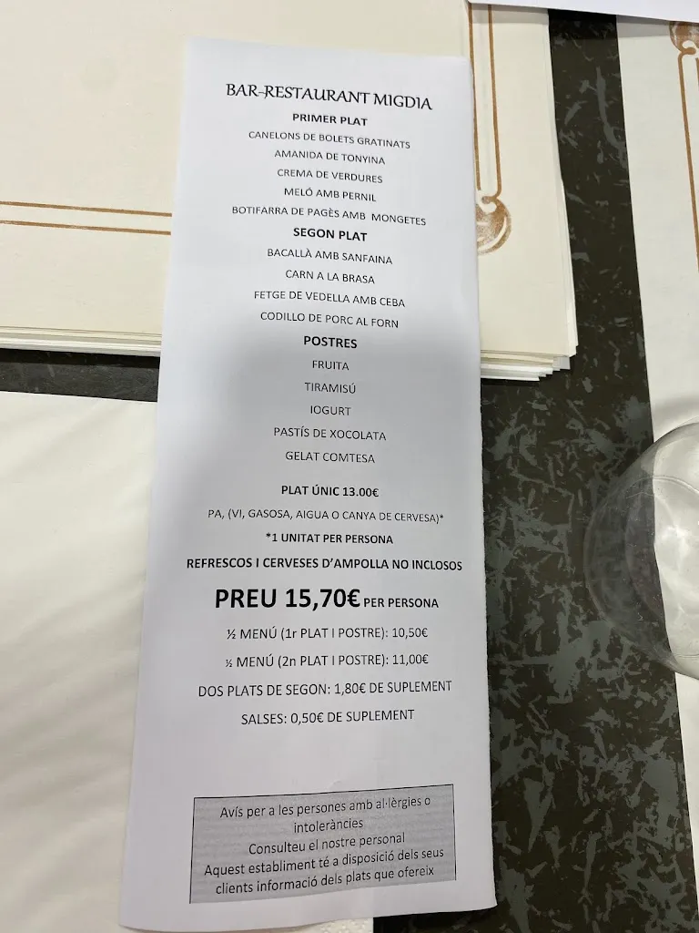 Menu_Restaurant Migdia_Vilablareix_image_1