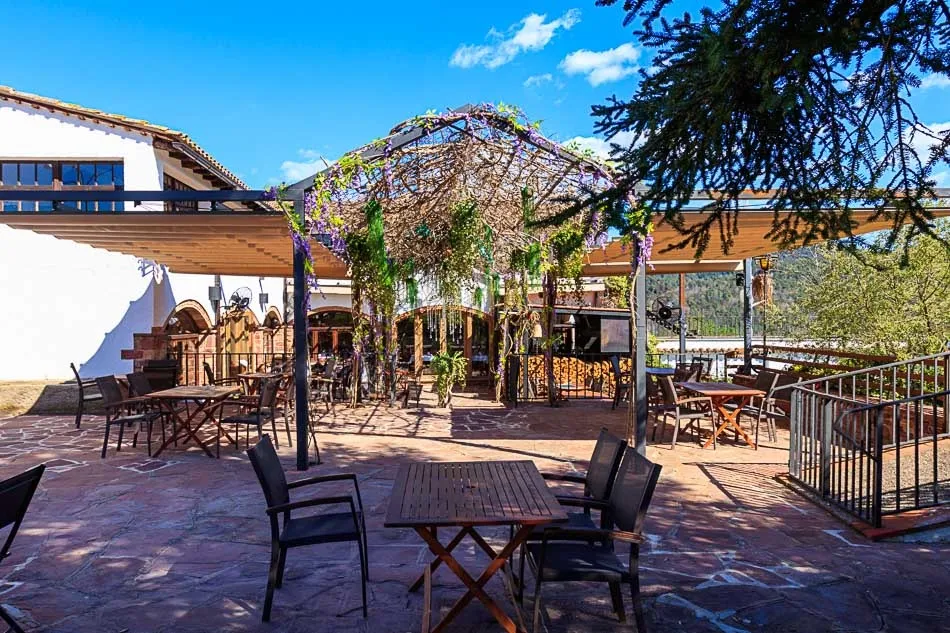 Hostal La Guineu restaurant in Viladrau