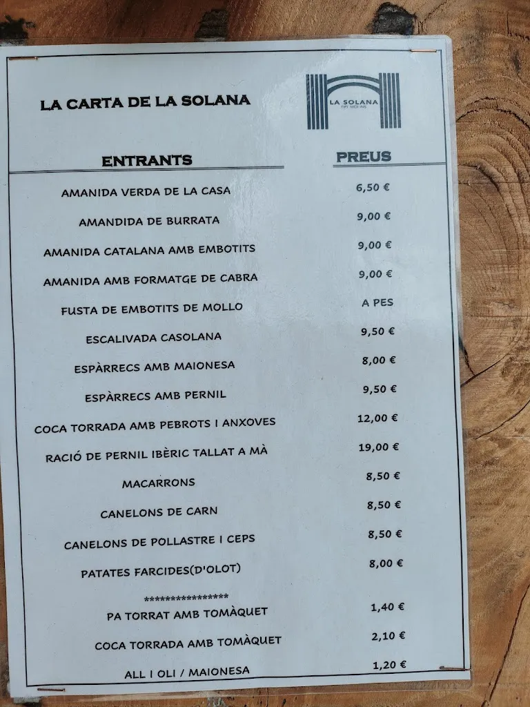 Menu_La Solana_Viladrau_image_3