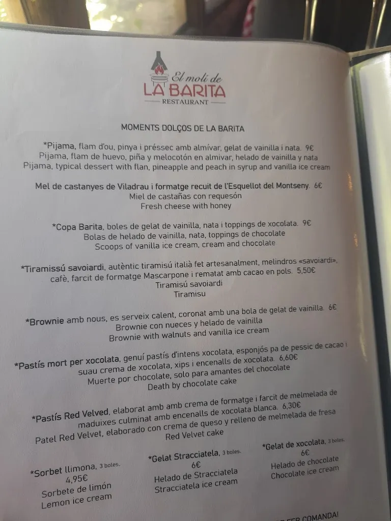 Menu_El Molí de LA BARITA_Viladrau_image_2