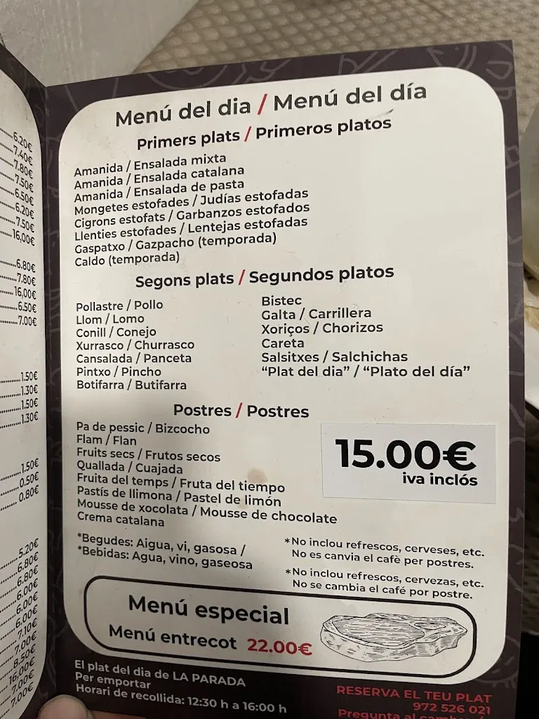 Menu_Restaurant La Parada_Vilamalla_image_4