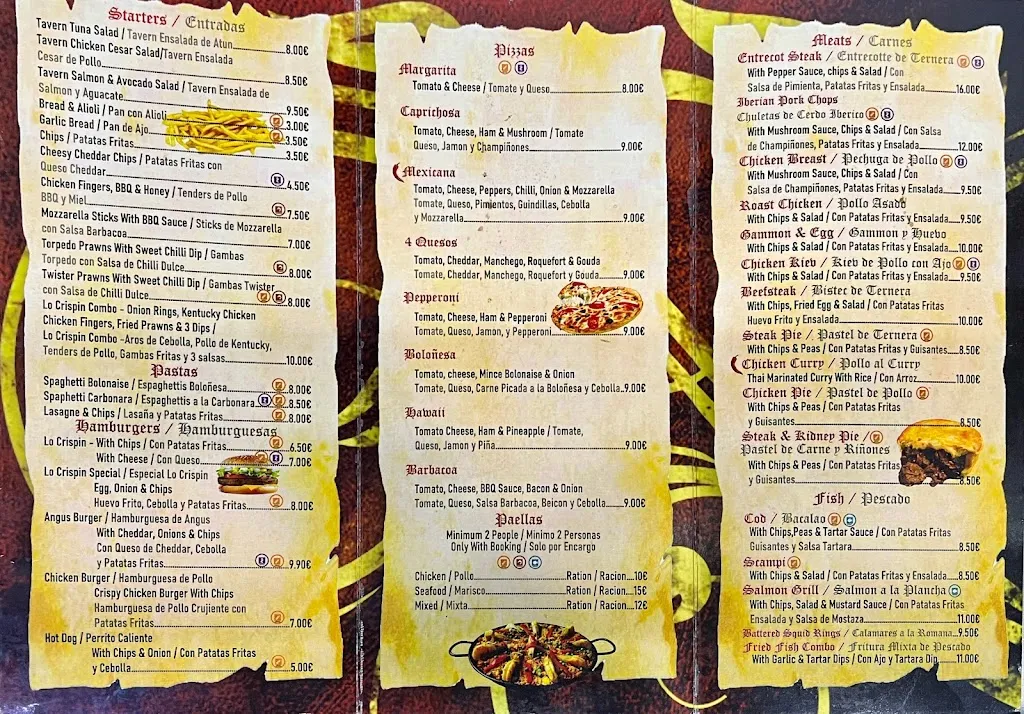 Menu_Lo Crispín Tavern_Algorfa_immagine_3