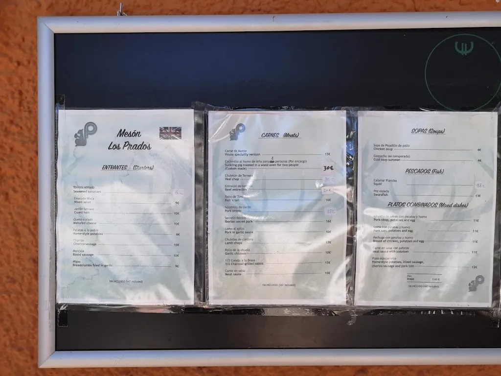 Menü_Meson Los Prados_Albuñuelas_Bild_2