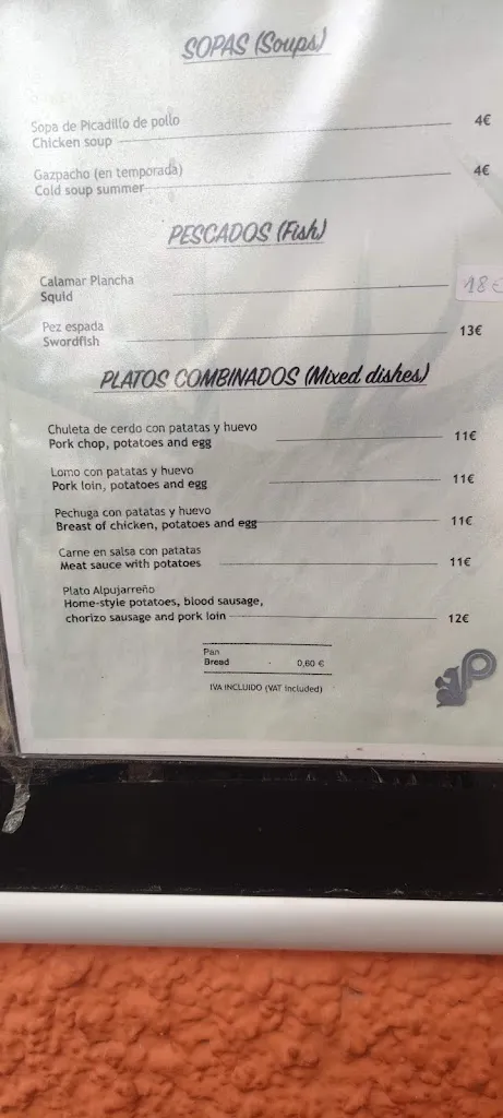 Menü_Meson Los Prados_Albuñuelas_Bild_4