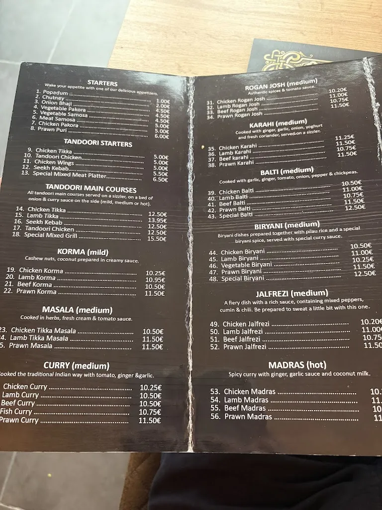 Menu_Indian Palace_Algorfa_image_2