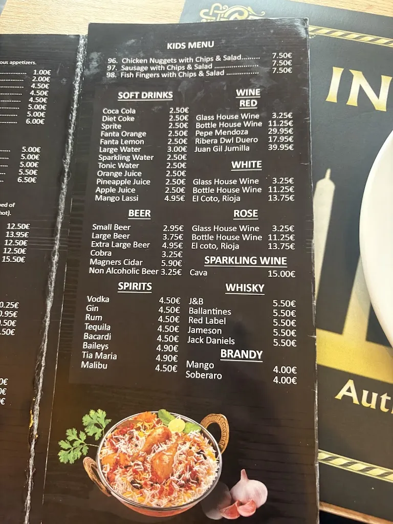 Menu_Indian Palace_Algorfa_image_3