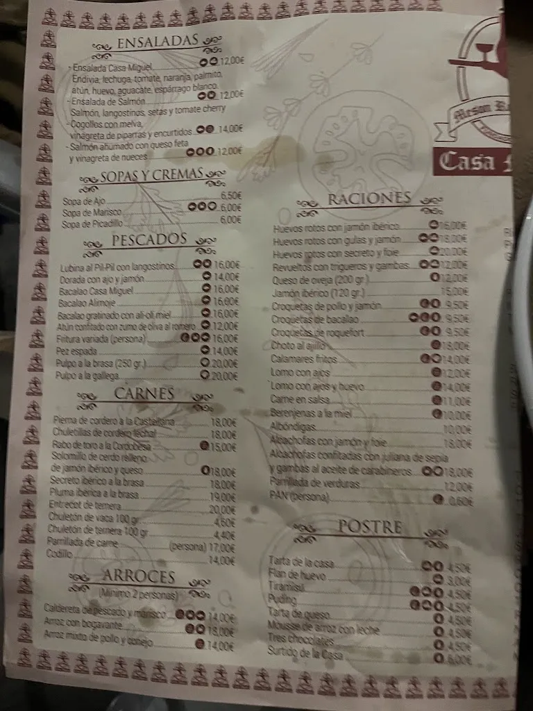 Menü_Restaurante Casa Miguel_Alfacar_Bild_3
