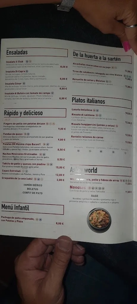 Menu_Restaurante Pizzería Il Club chorres Alfacar · Granada_Alfacar_image_2