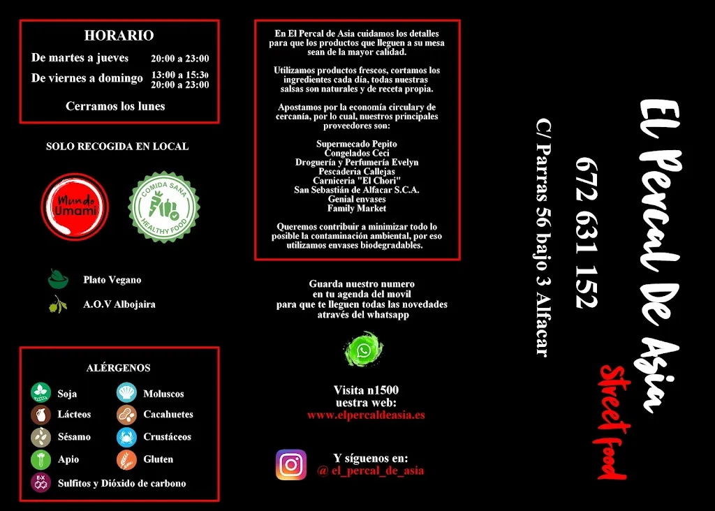 Menu_El Percal De Asia_Alfacar_image_2