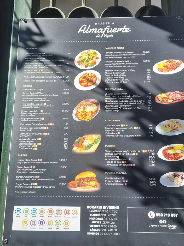 Menü_Braseria Almafuerte by Pepin_Alfacar_Bild_1