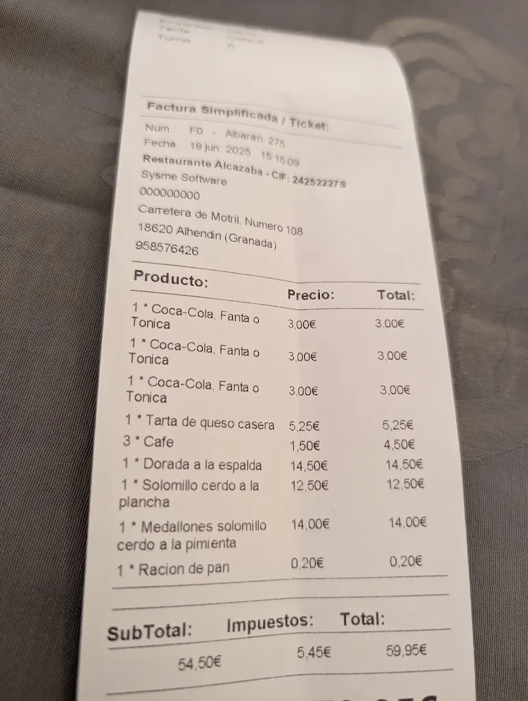 Criss_Restaurante La Alcazaba_Alhendín_review