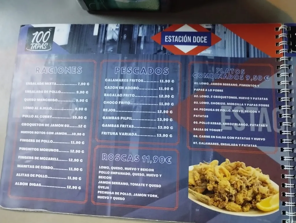 Menu_Taberna Estación 12 | 100 Tapas en Alhendín, Granada_Alhendín_image_4