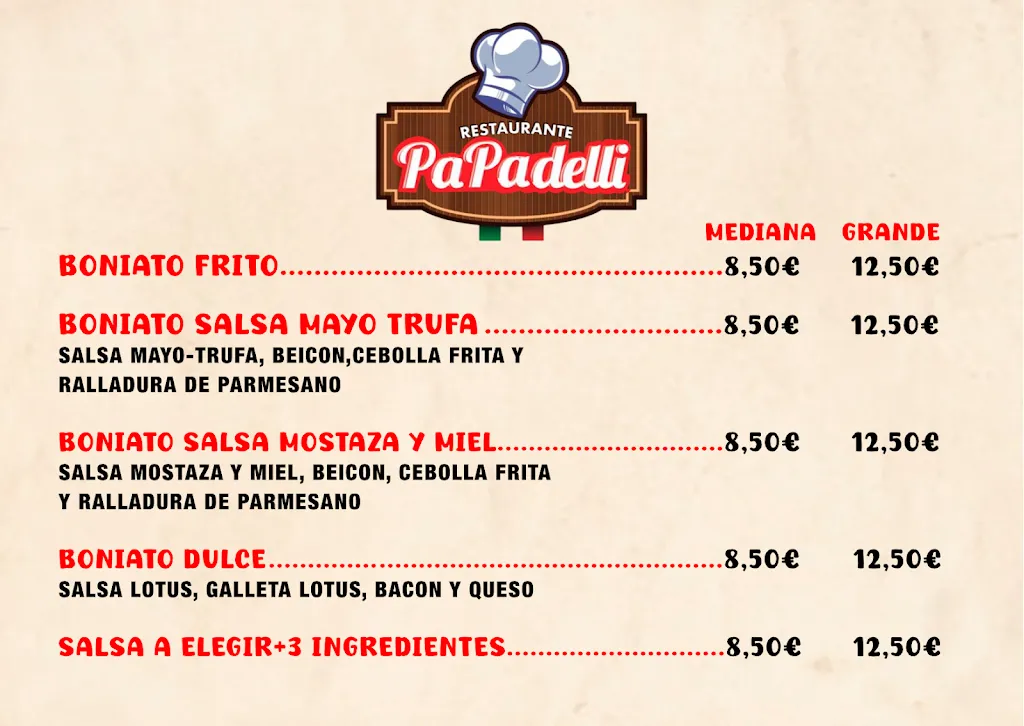 Menu_Restaurante Pizzarelli Alhendín_Alhendín_image_1