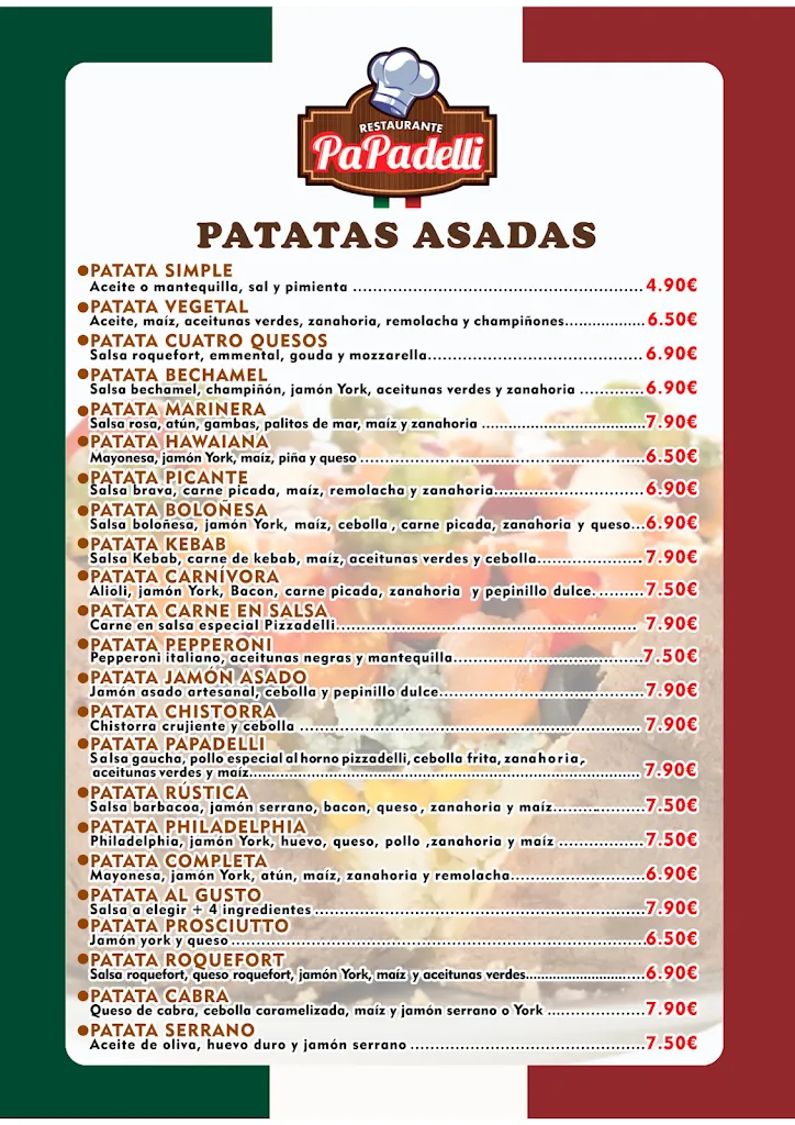 Menu_Restaurante Pizzarelli Alhendín_Alhendín_image_2