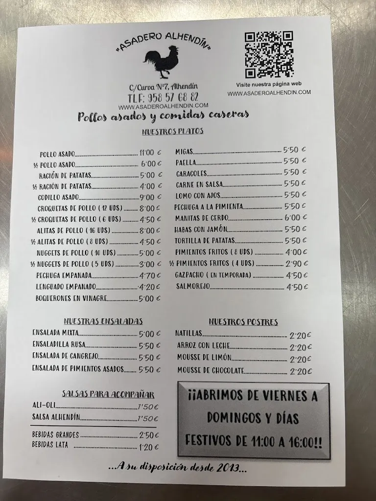 Menu_Asadero Alhendin_Alhendín_image_2