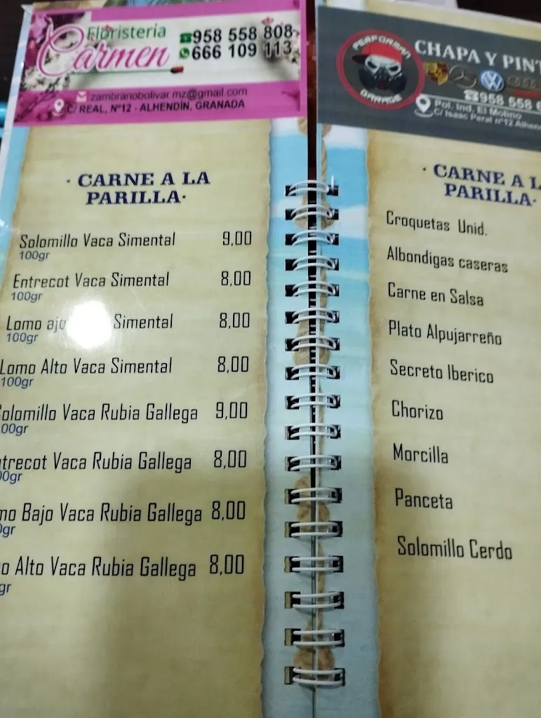 Menu_Bar el rinconcillo_Alhendín_image_2