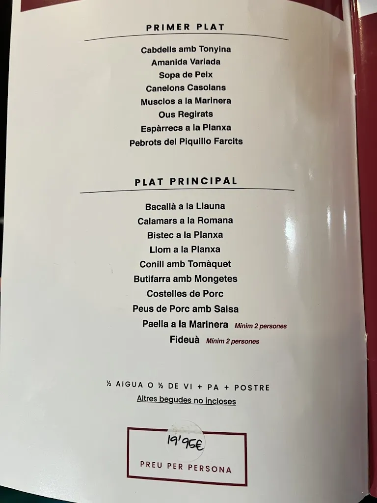 Menu_Restaurant La Roca de Tossa_Tossa de Mar_image_1