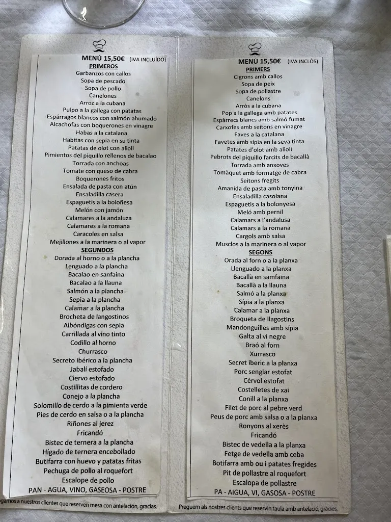 Menu_Restaurant Bar Can Bigotis_Tossa de Mar_image_1