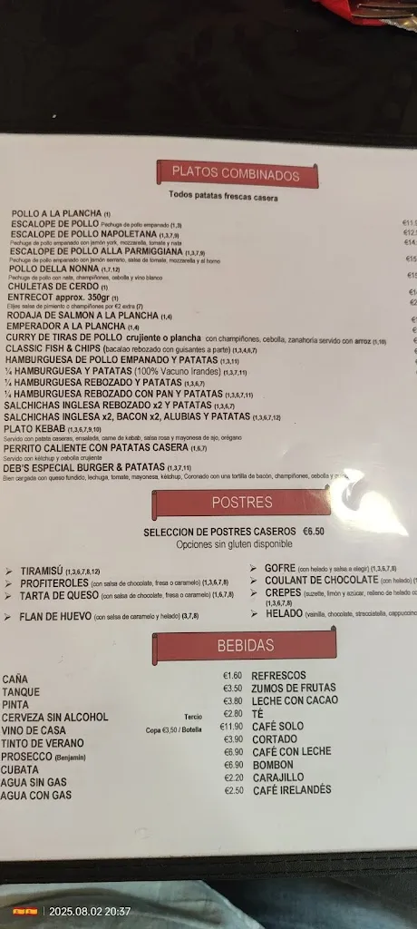 Menu_Deb's Pizzeria_Algorfa_image_1