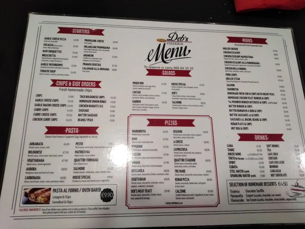 Menu_Deb's Pizzeria_Algorfa_image_2