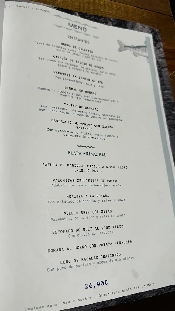 Menu_Restaurant La Placeta_Tossa de Mar_image_2