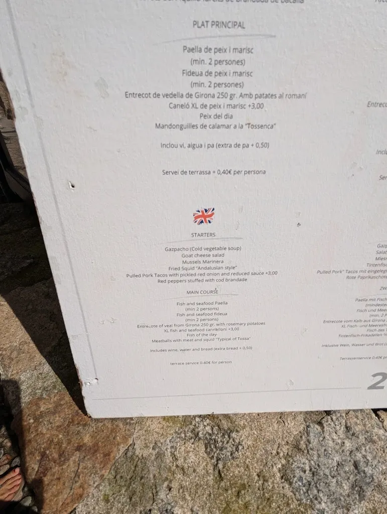 Menu_Restaurant Santa Marta grup el xiringuito_Tossa de Mar_immagine_4