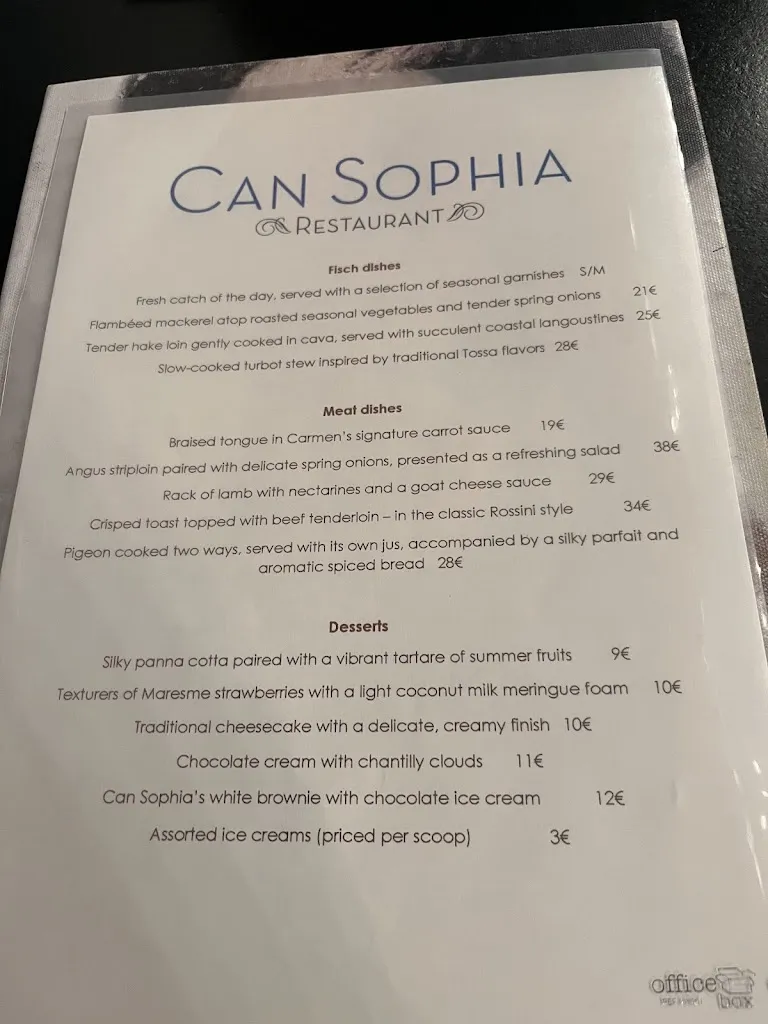 Menu_Restaurant Can Sophia_Tossa de Mar_image_1