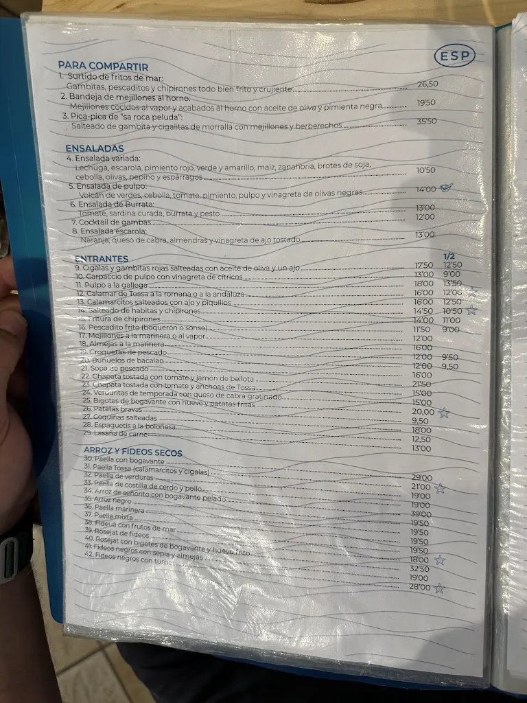 Menu_Restaurant Can Carlus_Tossa de Mar_image_1