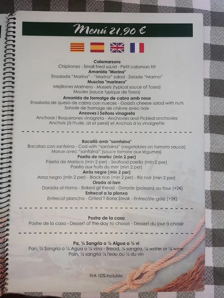 Menu_Restaurant marina Tossa_Tossa de Mar_image_3