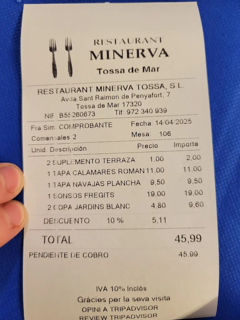 Camille Collins_Restaurant Minerva_Tossa de Mar_review