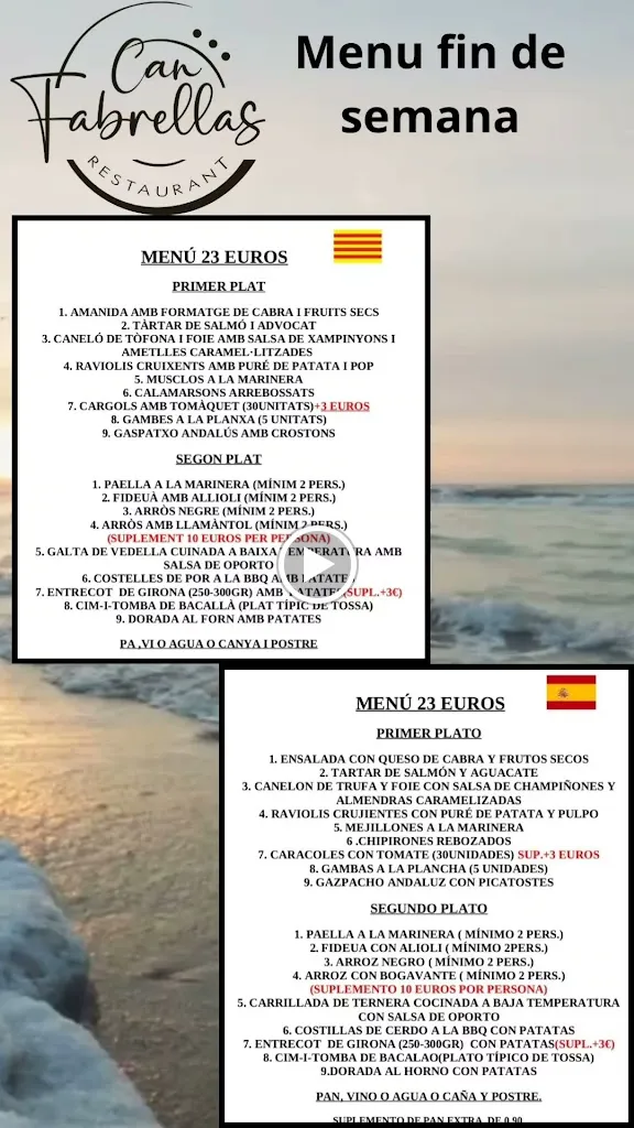 Menu_Restaurant Can Fabrellas_Tossa de Mar_image_1
