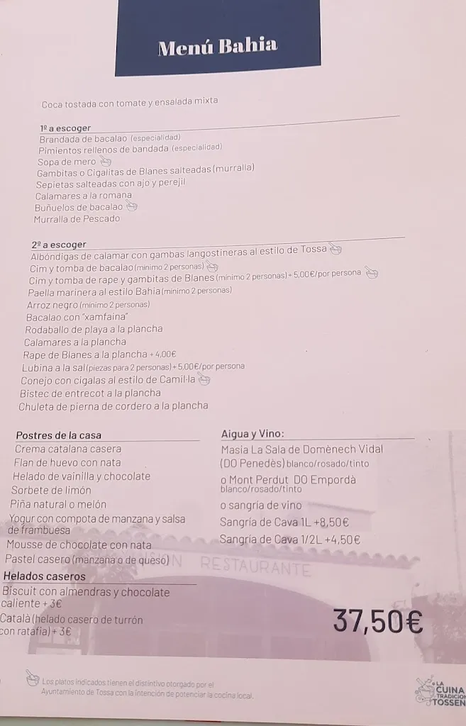 Menu_Restaurant Bahia_Tossa de Mar_image_1