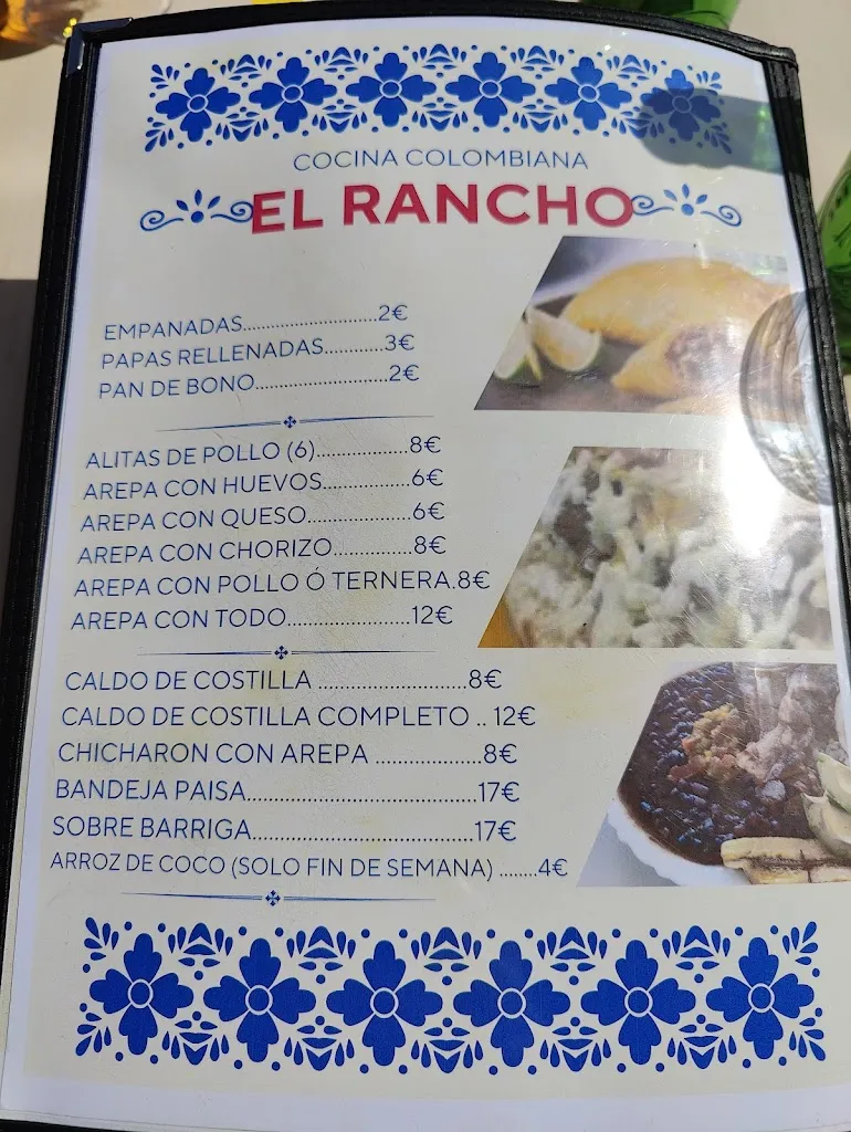Menu_Rancho colombiano_Tossa de Mar_image_2