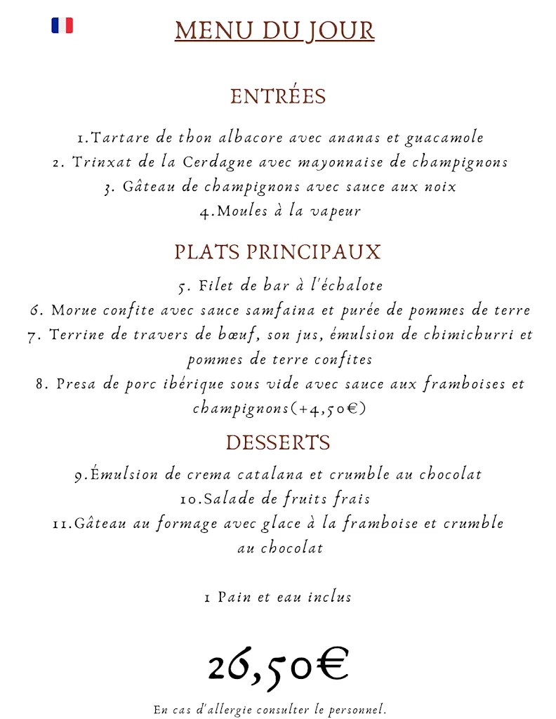 Menu_Pou de la Vila Restaurant_Tossa de Mar_image_4