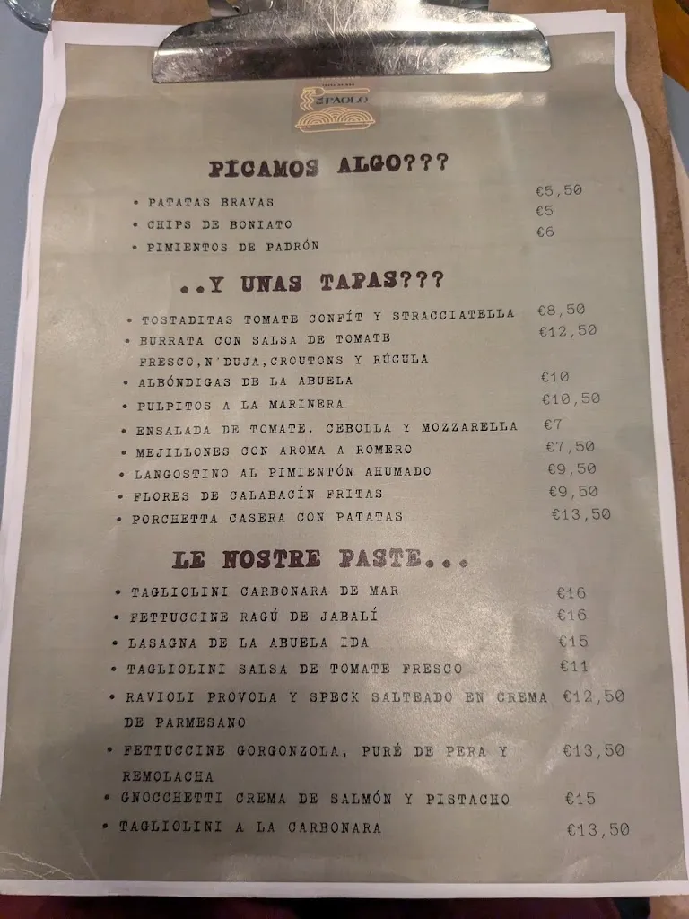 Menu_La Taverna da Paolo_Tossa de Mar_image_1