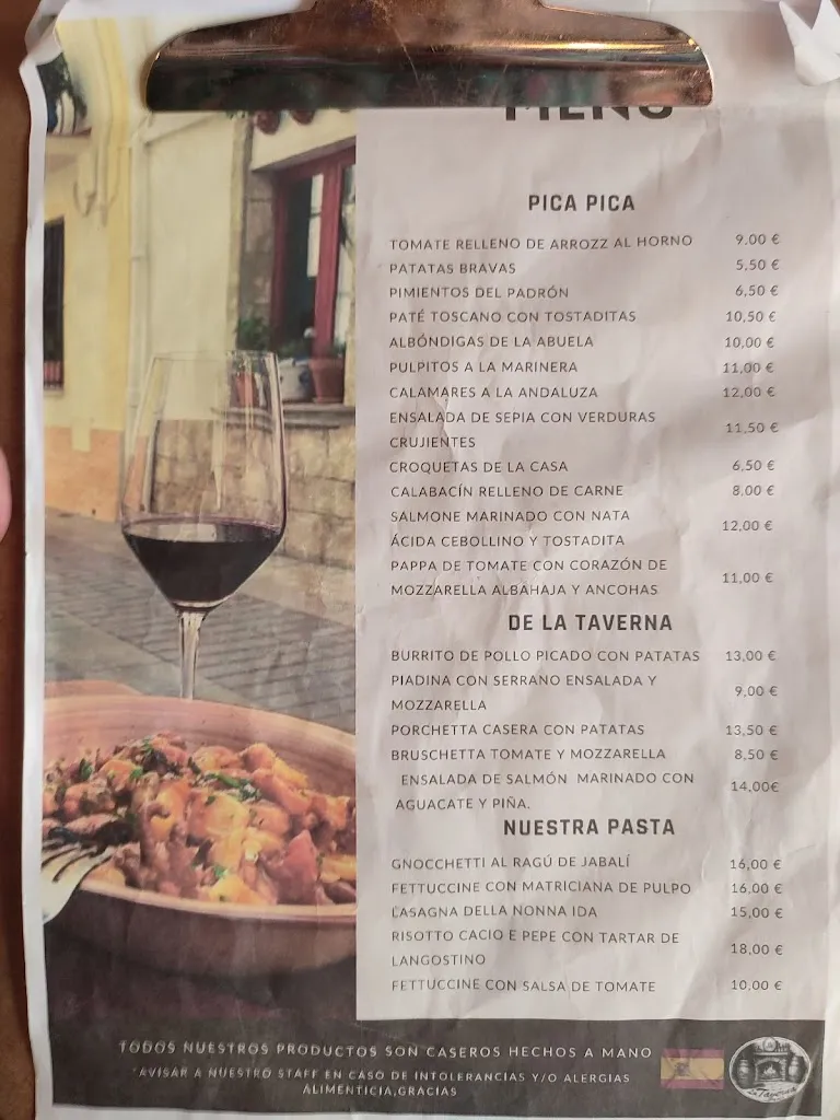 Menu_La Taverna da Paolo_Tossa de Mar_image_4