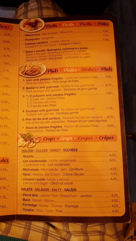 Menu_Restaurant El Ruedo de Tossa_Tossa de Mar_image_4