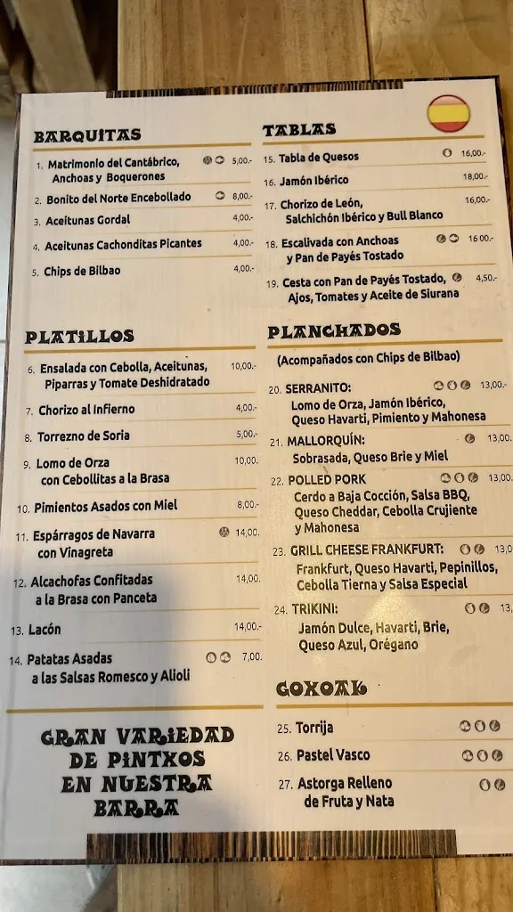Menu_Restaurante Eguzkilore Euskal taberna_Tossa de Mar_image_4