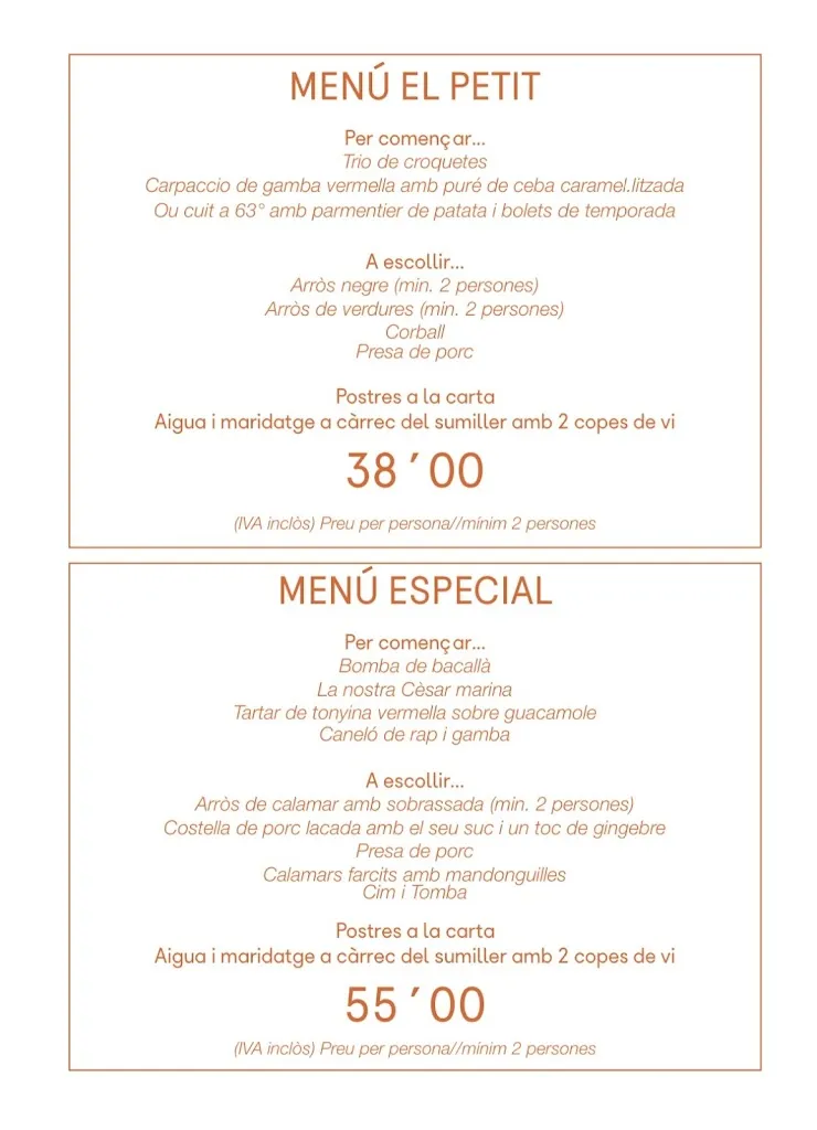 Menu_Restaurant El Petit_Tossa de Mar_image_1