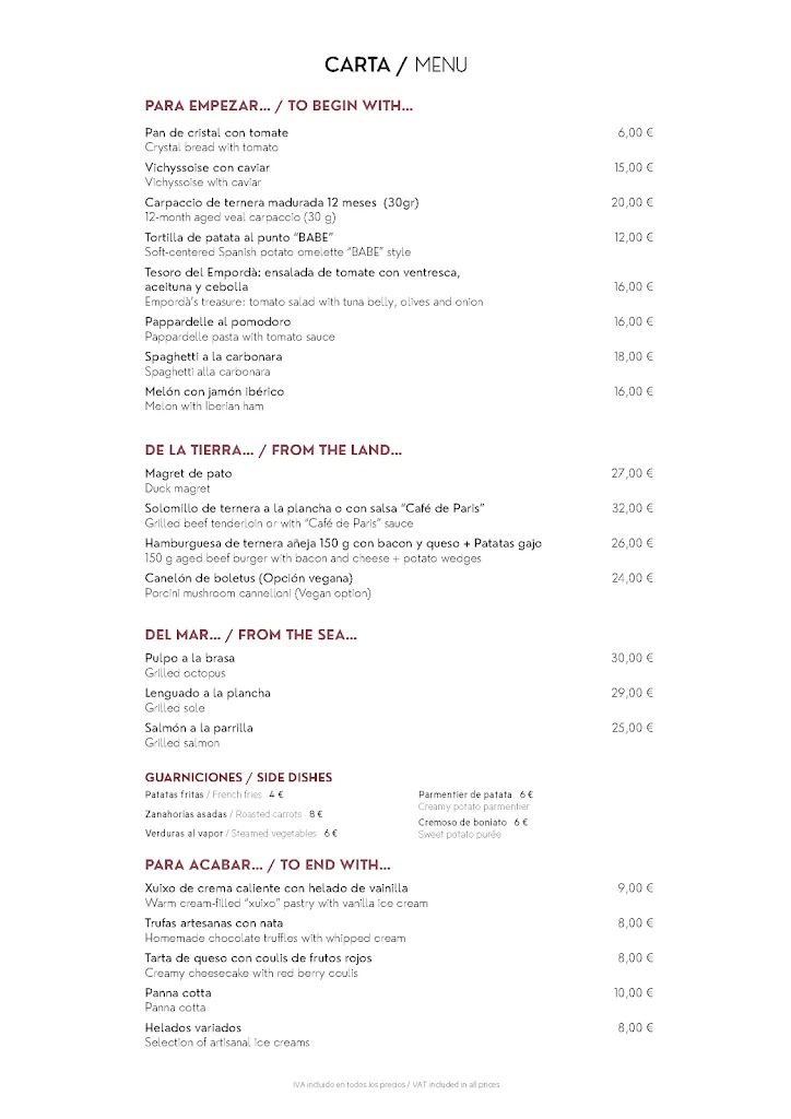 Menu_The Patio Restaurant. Hotel Elisabeth by the Sea_Tossa de Mar_image_2